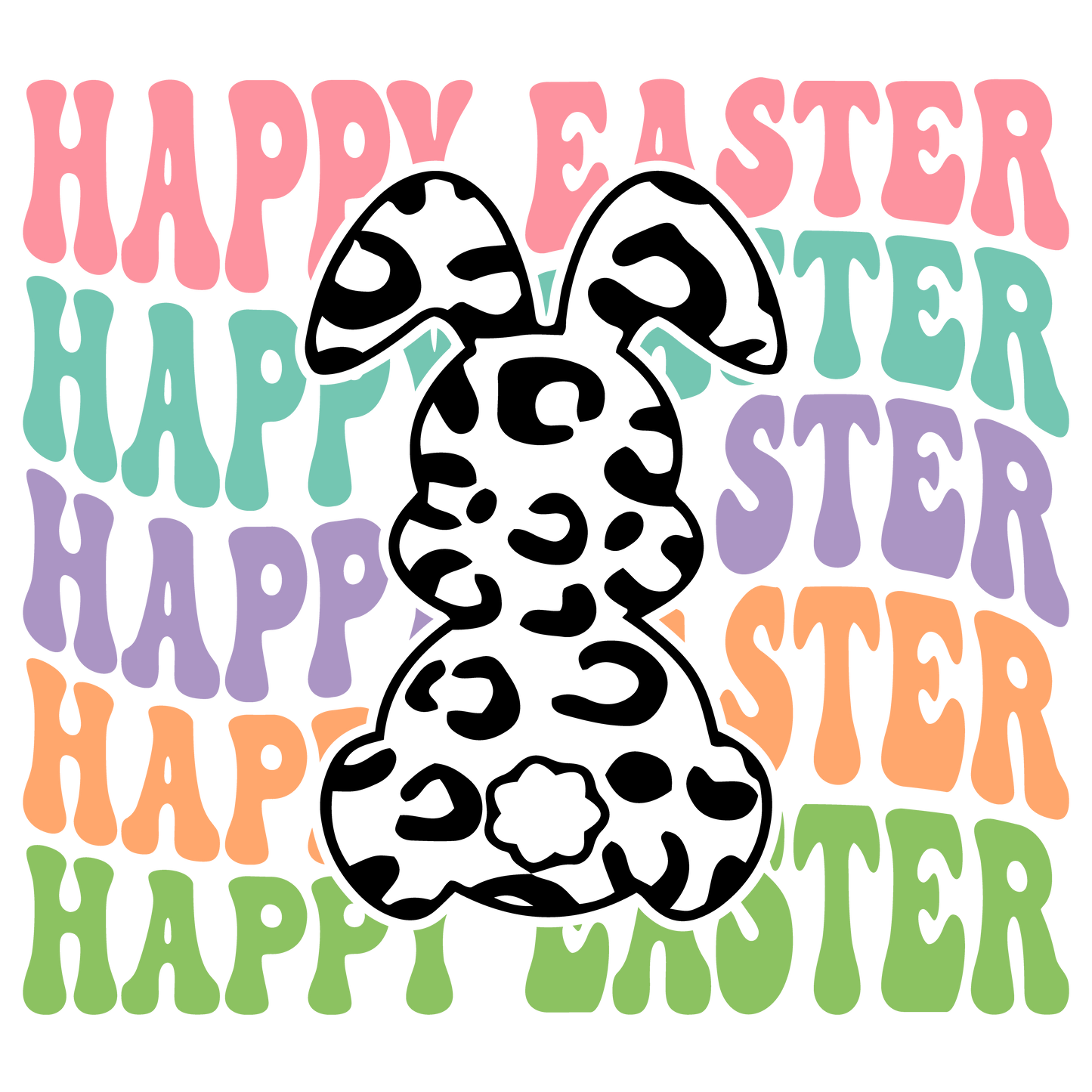 Happy Easter DTF Transfer