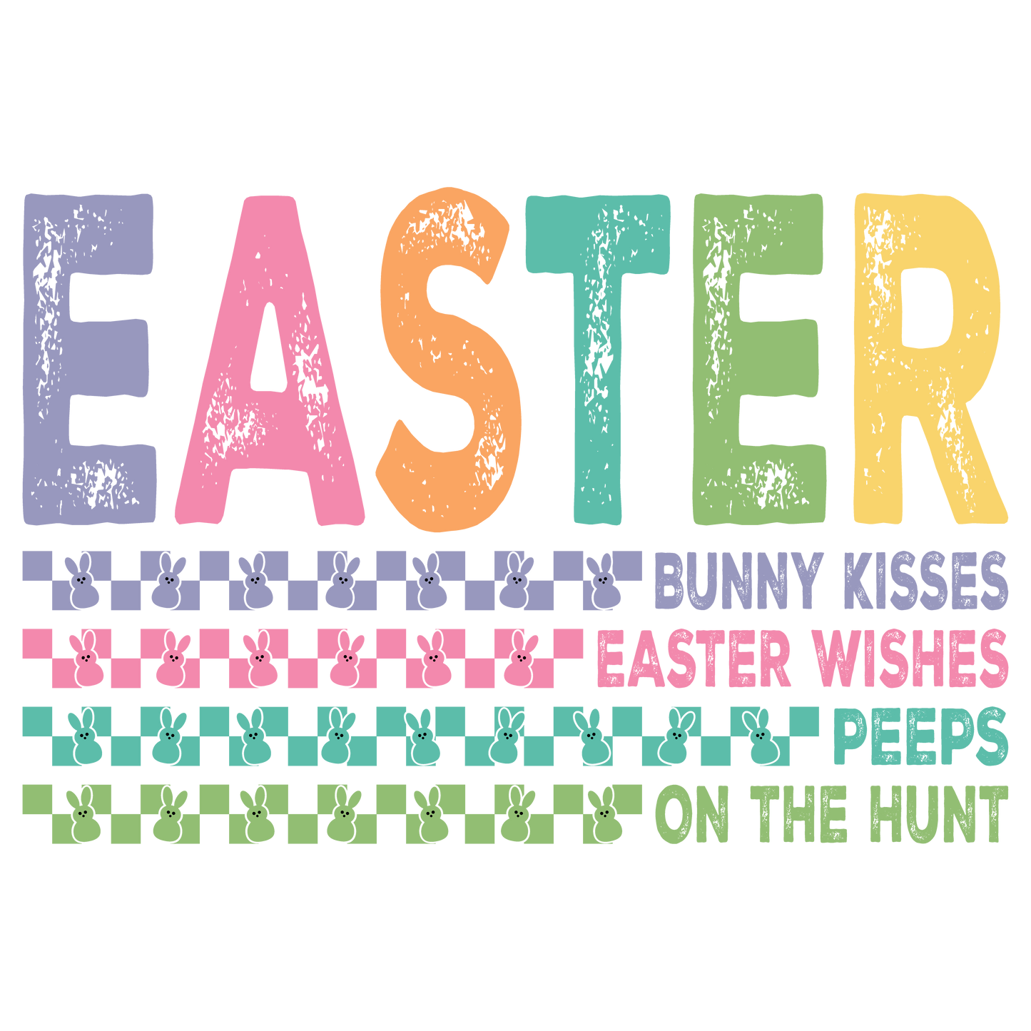 Easter Wishes DTF Transfer