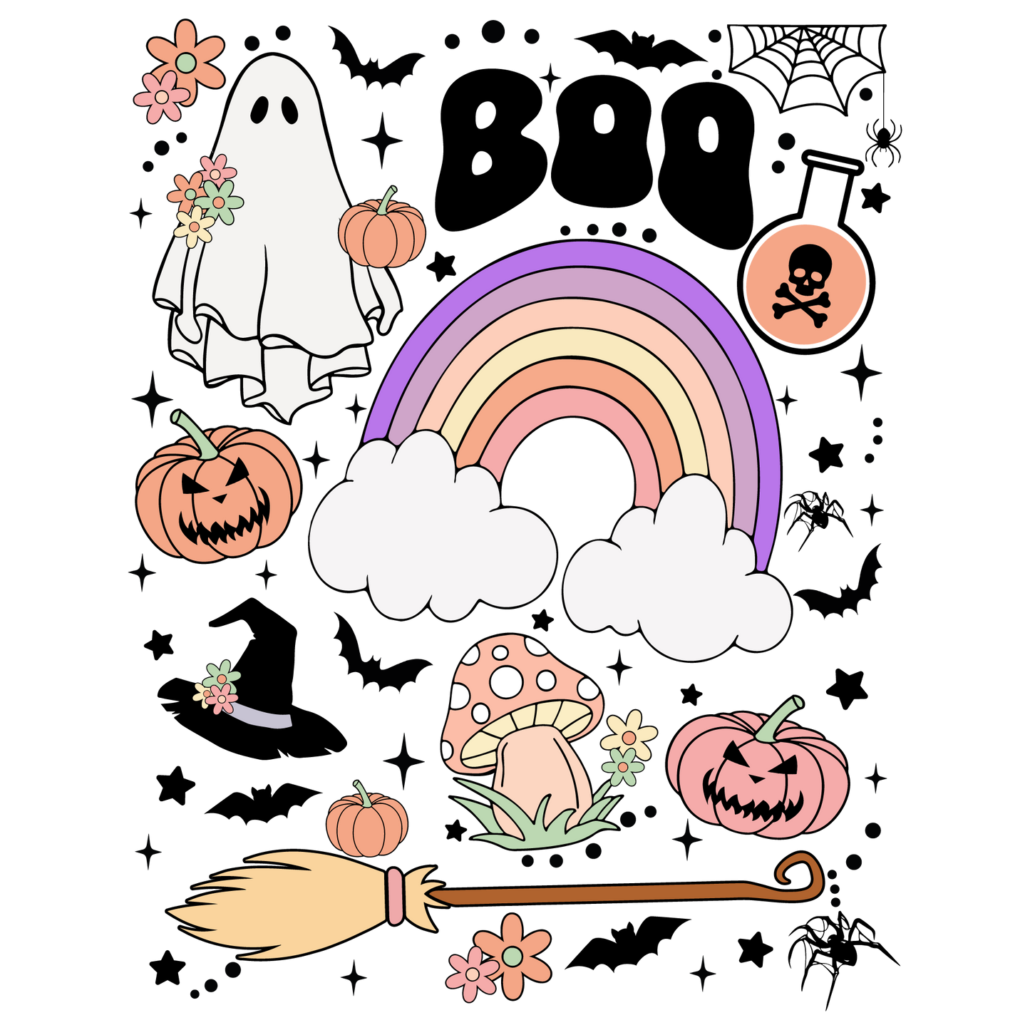 Boo Collage DTF Transfer