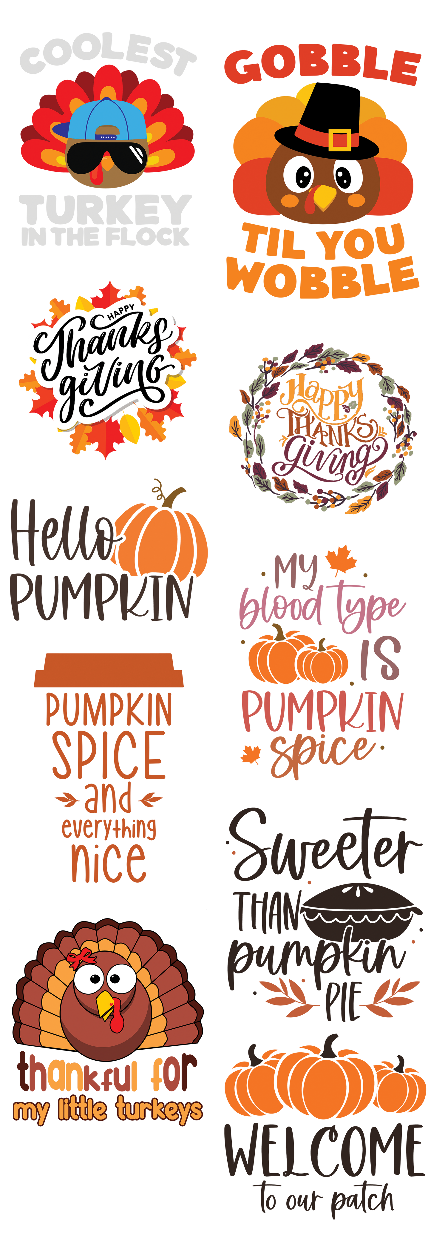 Thanksgiving Gangsheet