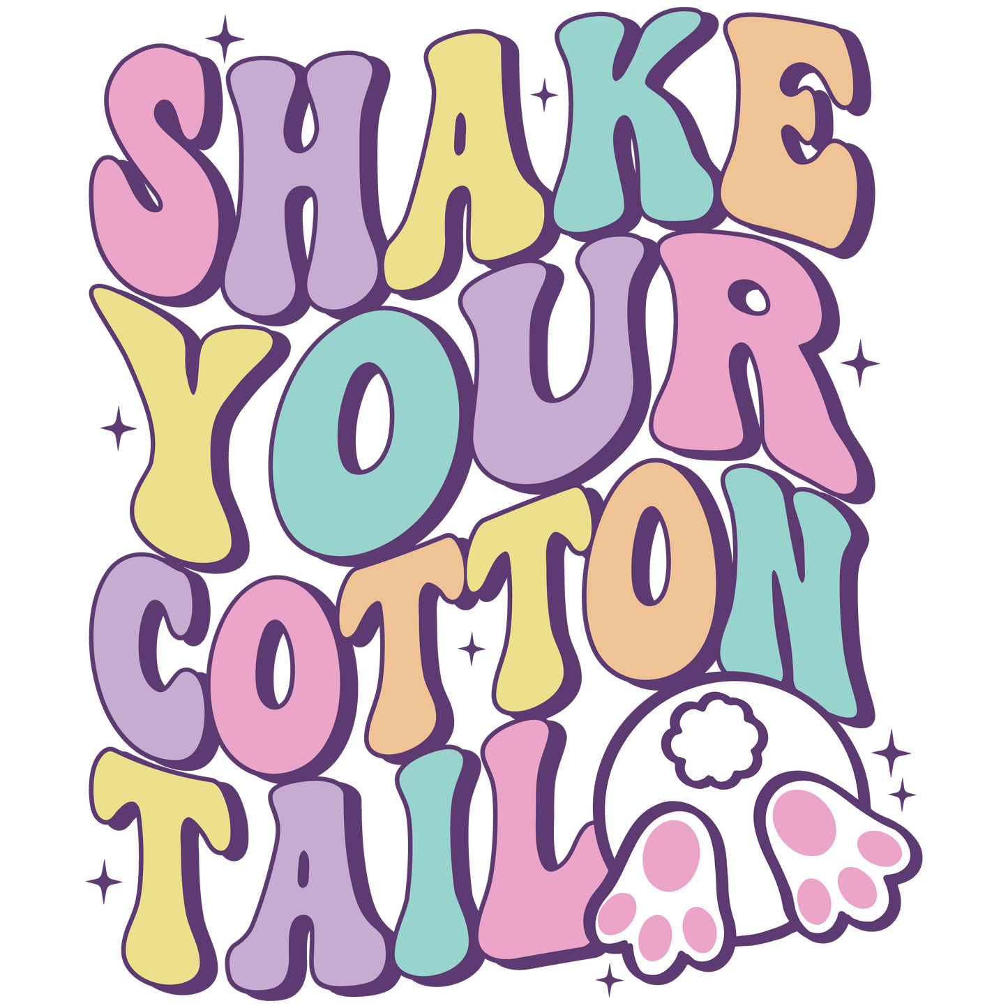 Shake Your Cotton Tail DTF Transfer