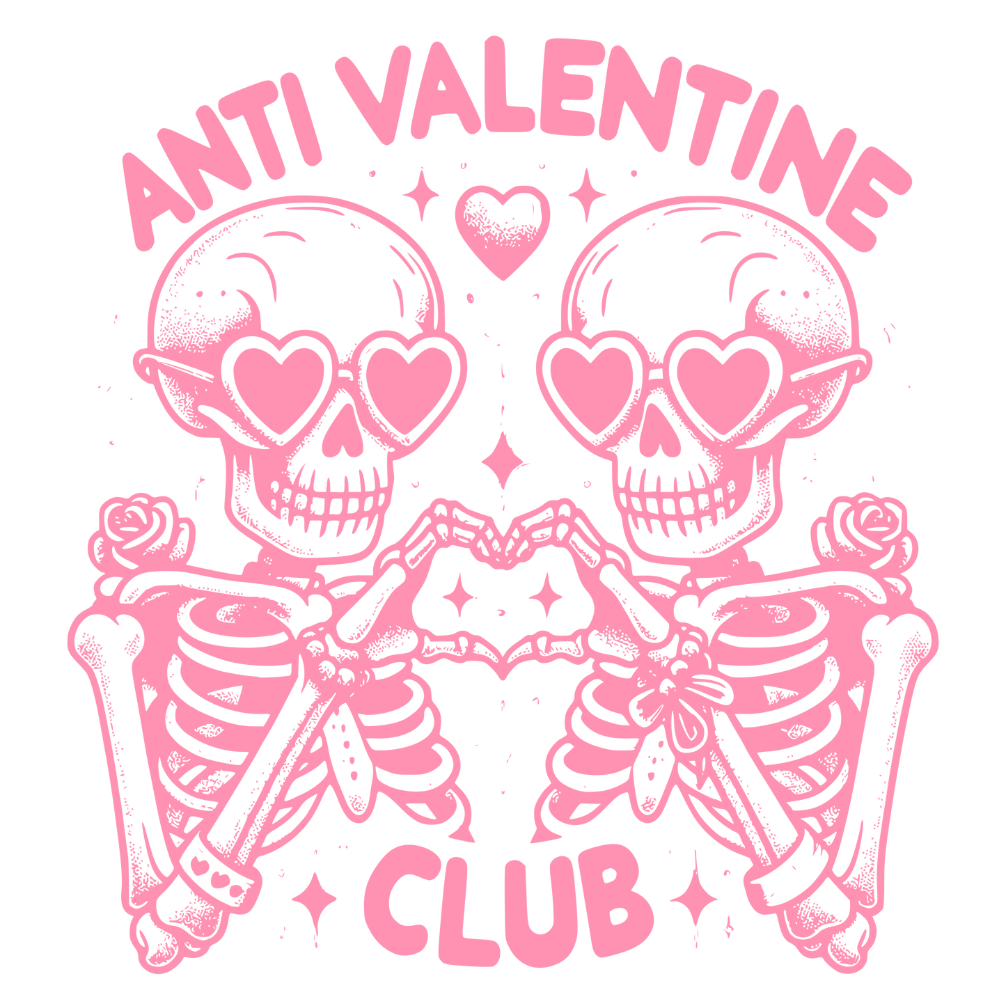 Anti Val Club (pink) DTF Transfer