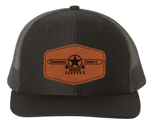 Cherokee Jeepers Leather Patch Richardson Hat