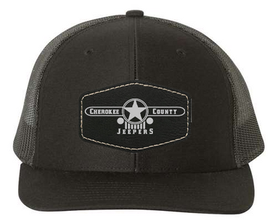 Cherokee Jeepers Leather Patch Richardson Hat