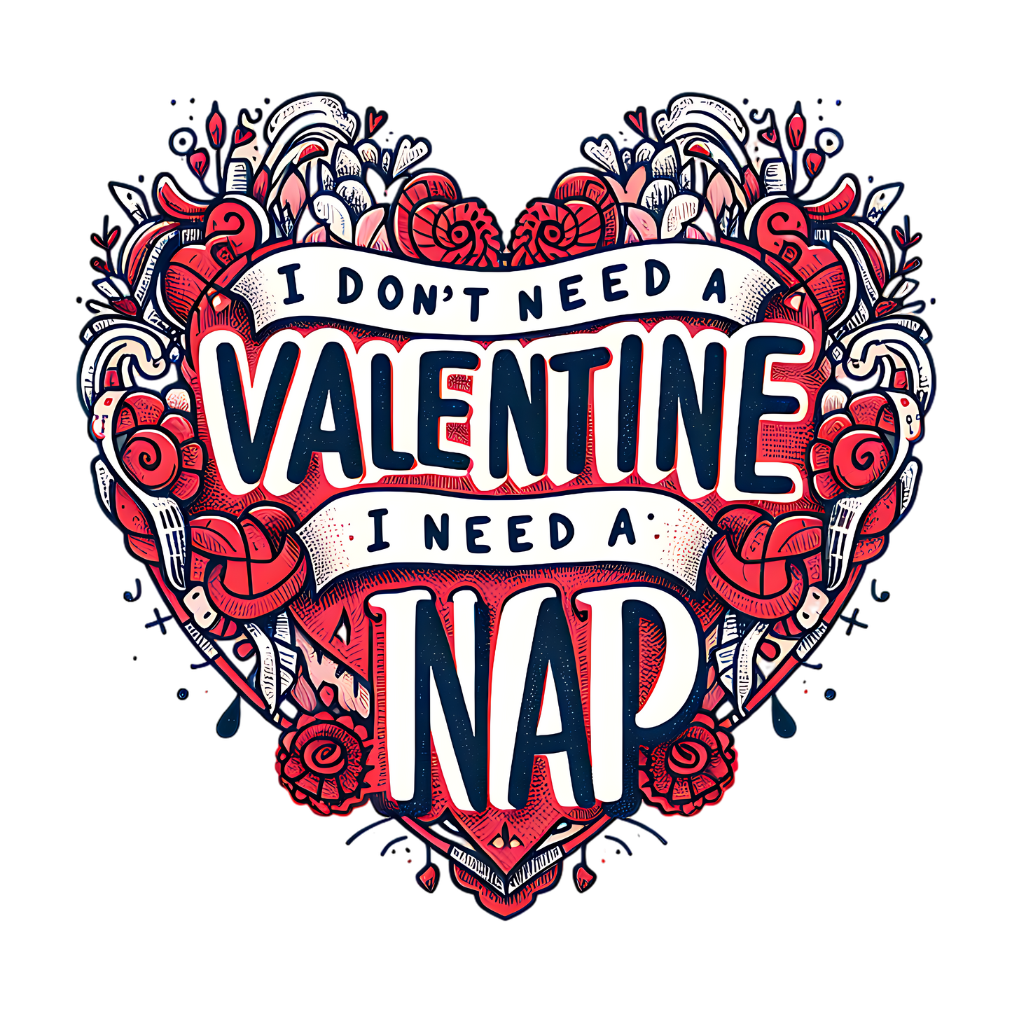 I Don't Need a Valentine DTF Transfer