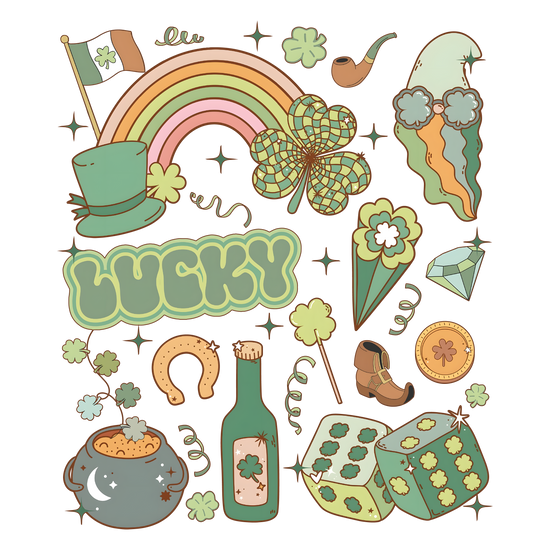 St. Patrick's Doodles DTF Transfer