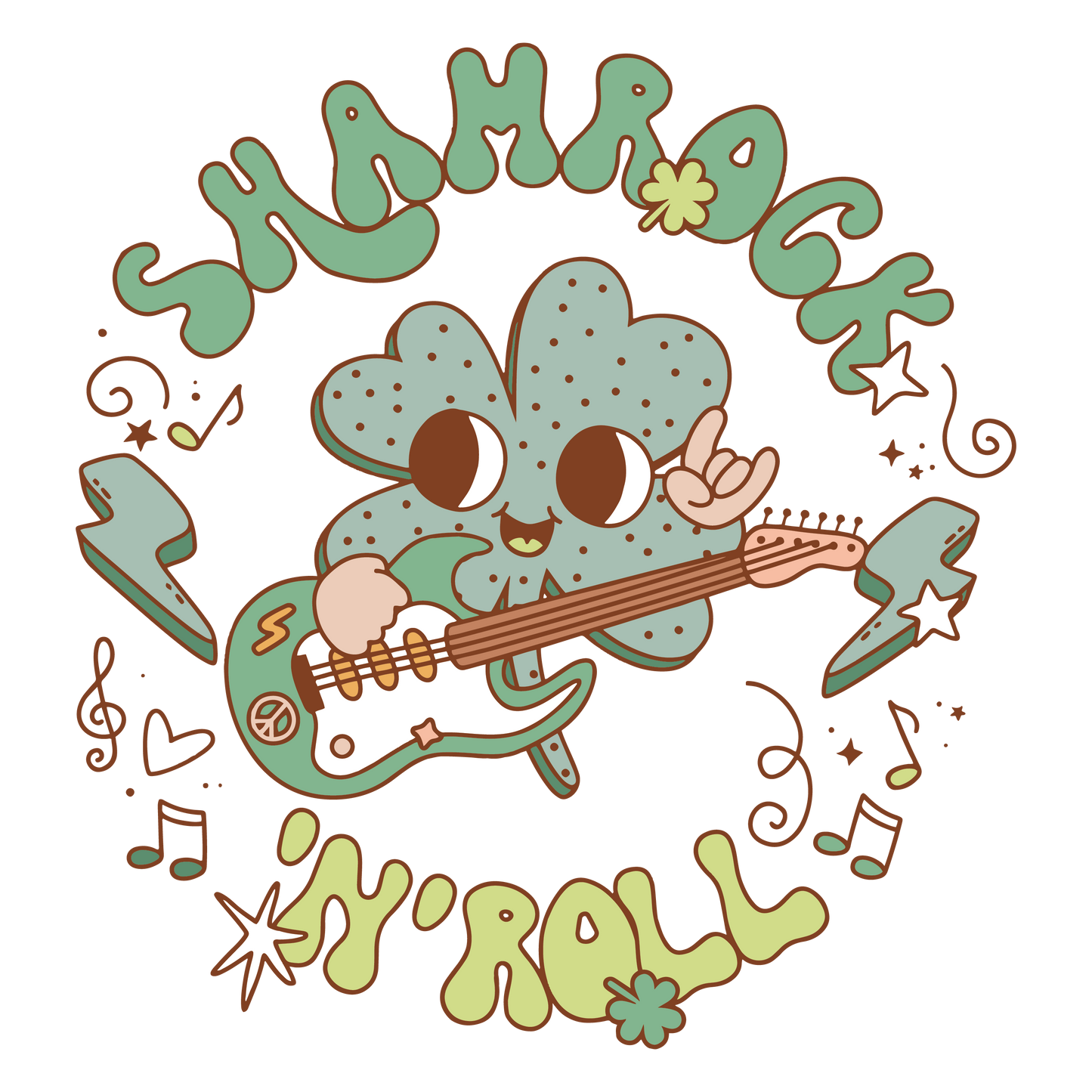 Shamrock N Roll DTF Transfer