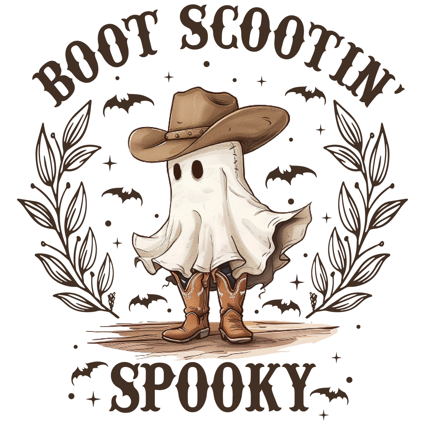 Boot Scootin' Spooky DTF Transfer