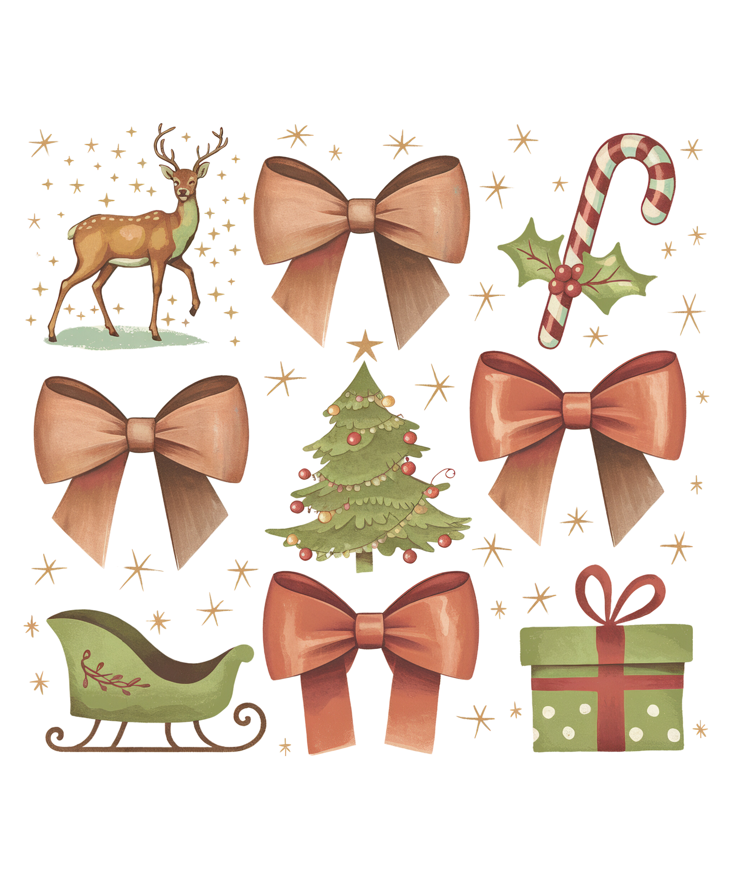 Coquette Christmas DTF Transfer 2