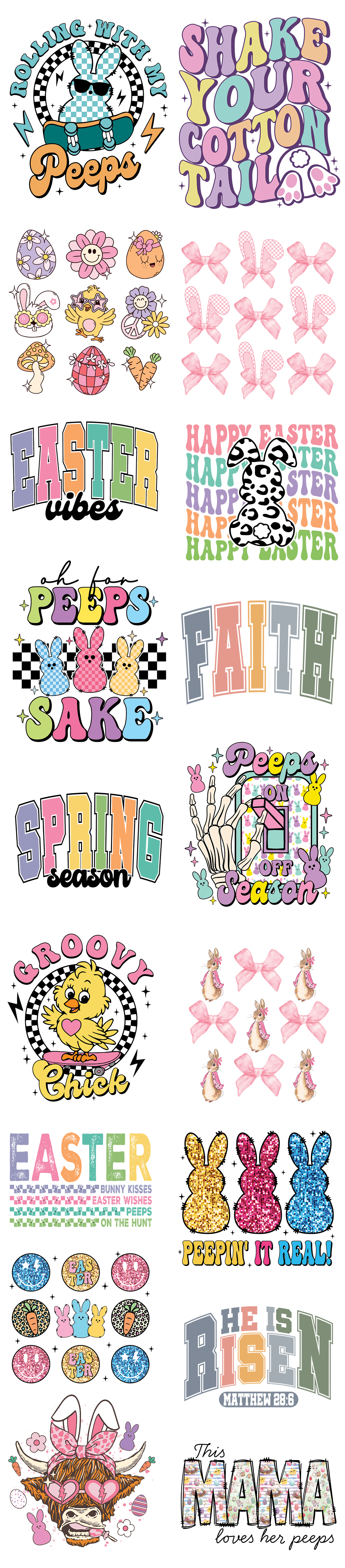 Easter Gangsheet