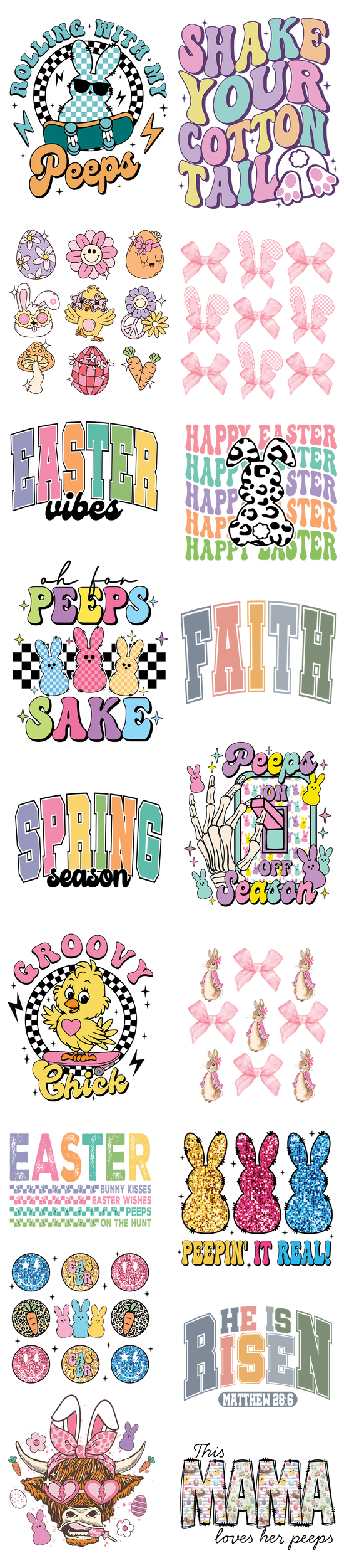 Easter Gangsheet