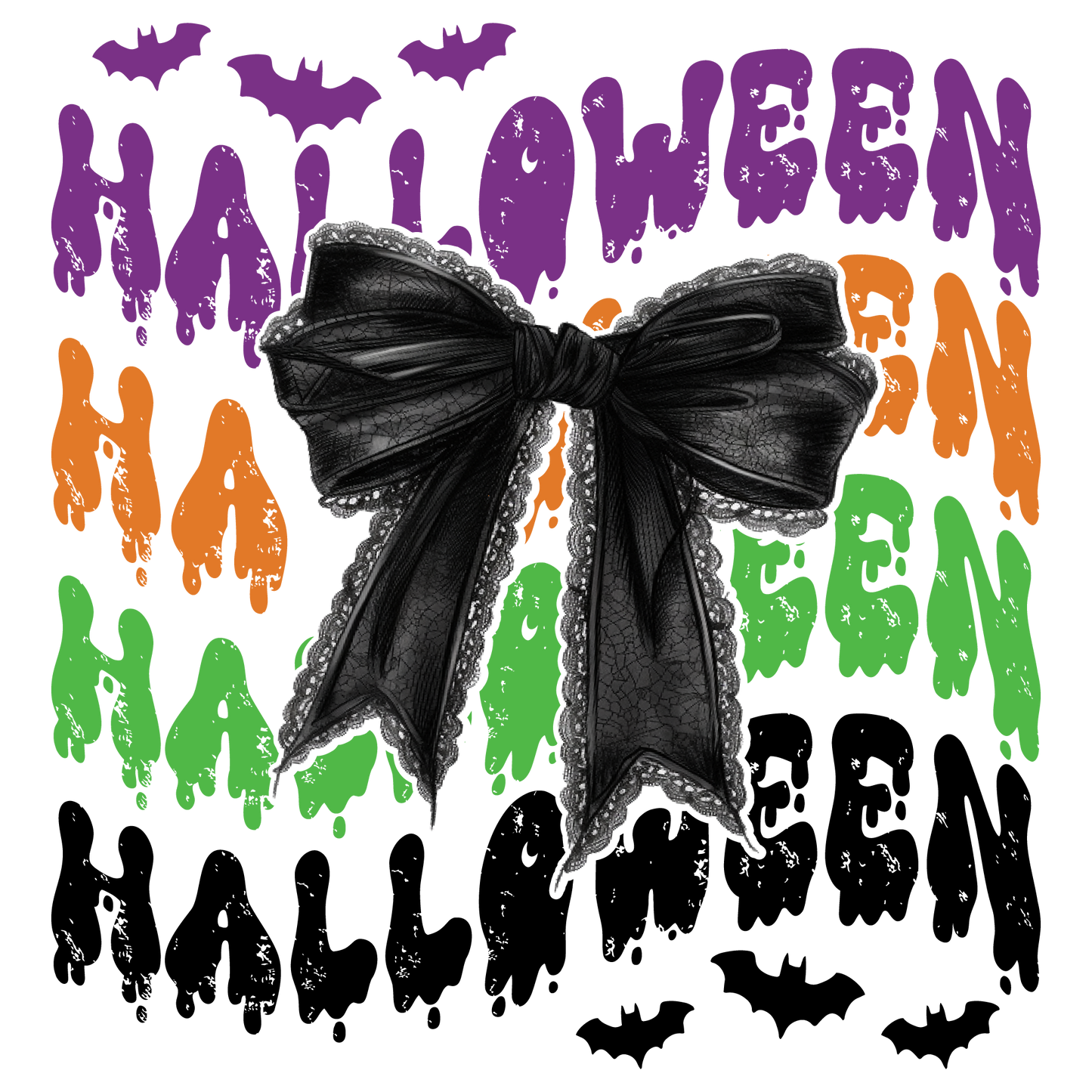 Halloween Bow DTF Transfer