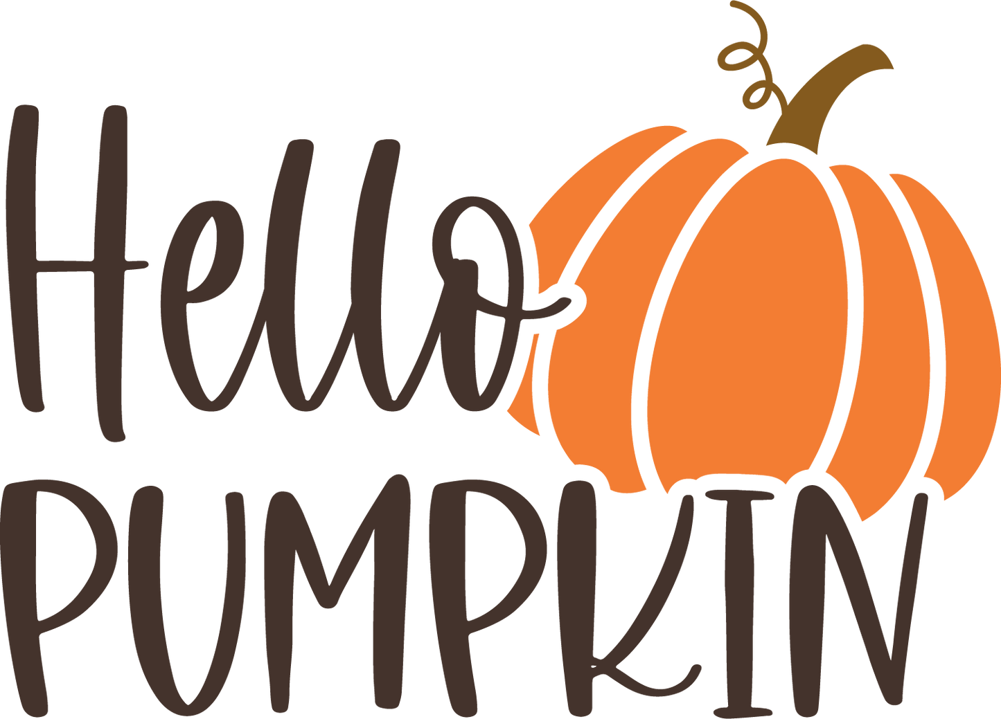 Hello Pumpkin DTF Transfer