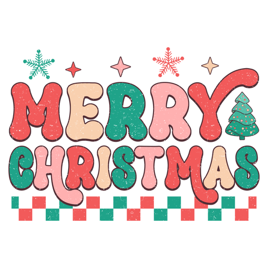 Merry Christmas DTF Transfer