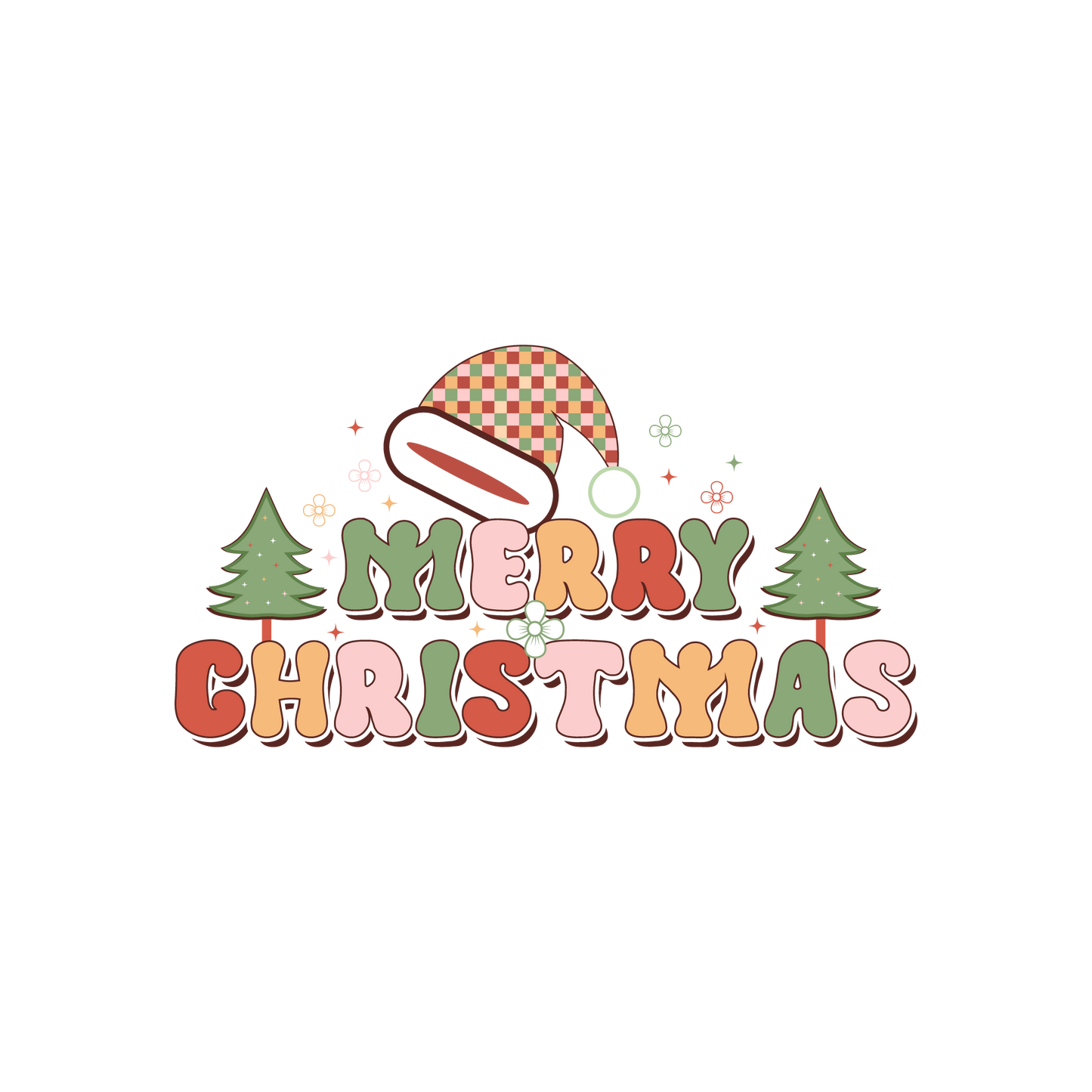 Merry Christmas DTF Transfer 2