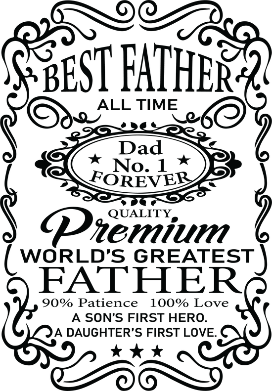 Best Father All Time DTF Transfer
