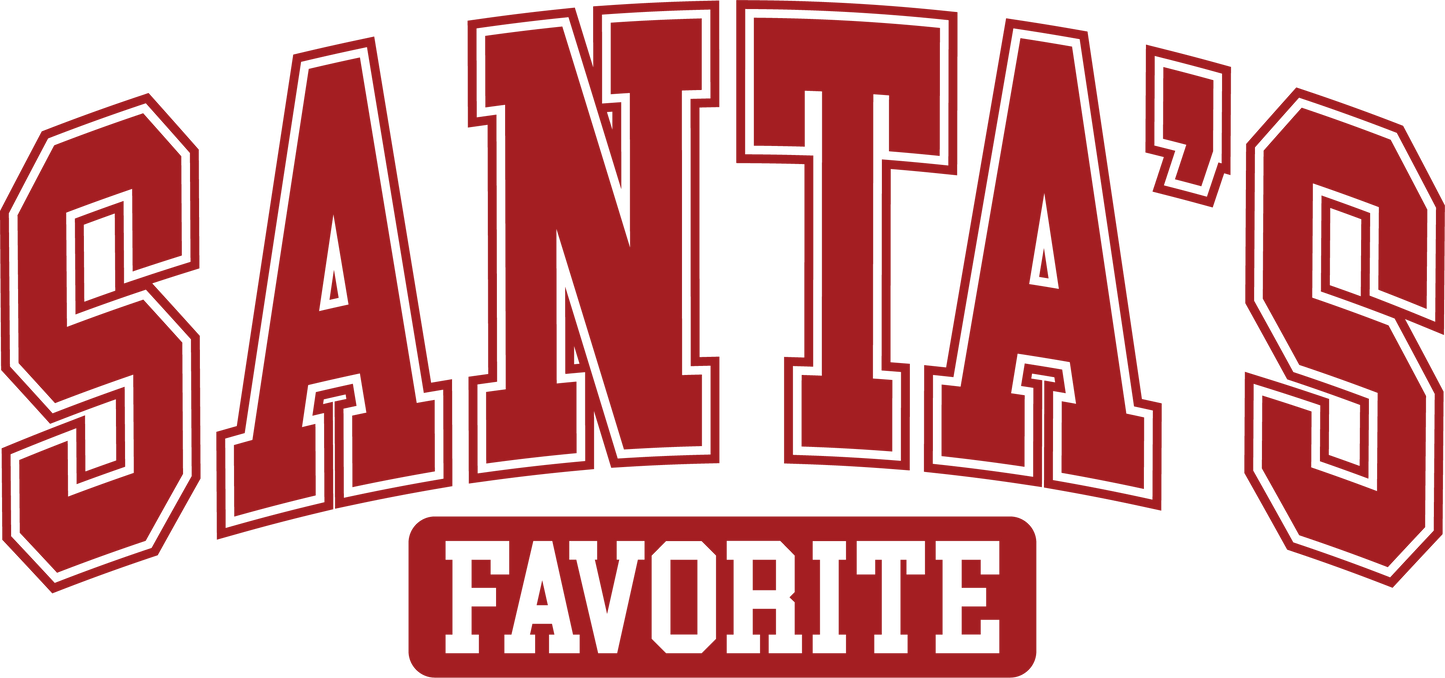 Santa's Favorite DTF Transfer