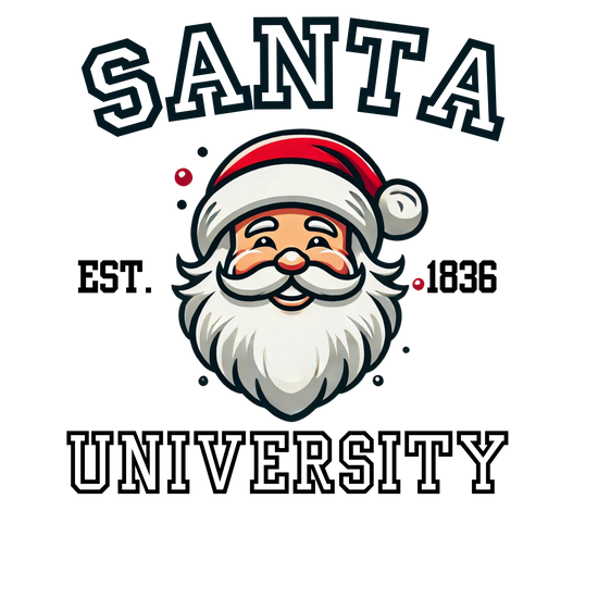 Santa University DTF Transfer