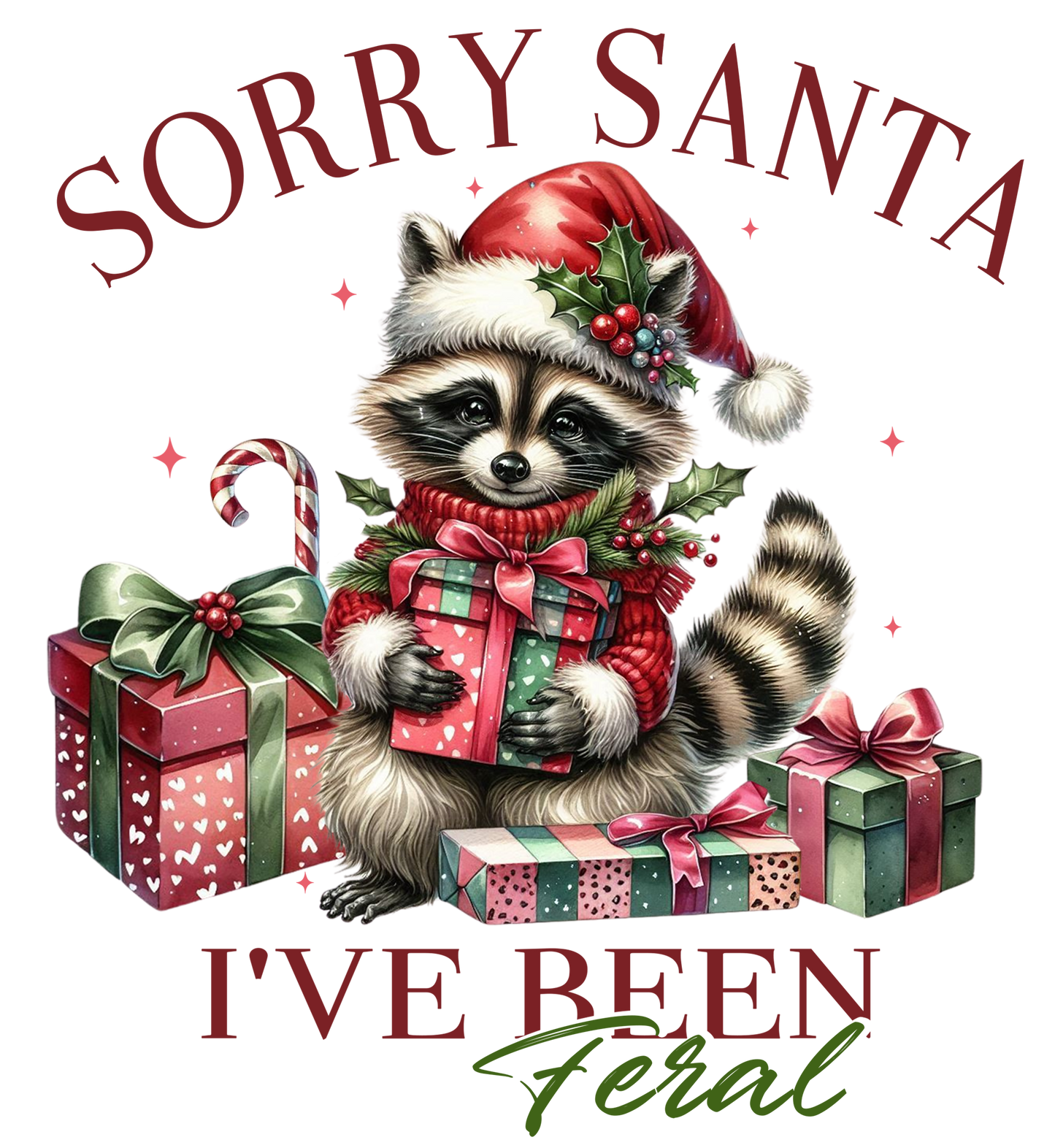 Sorry Santa I've Been Feral DTF Transfer