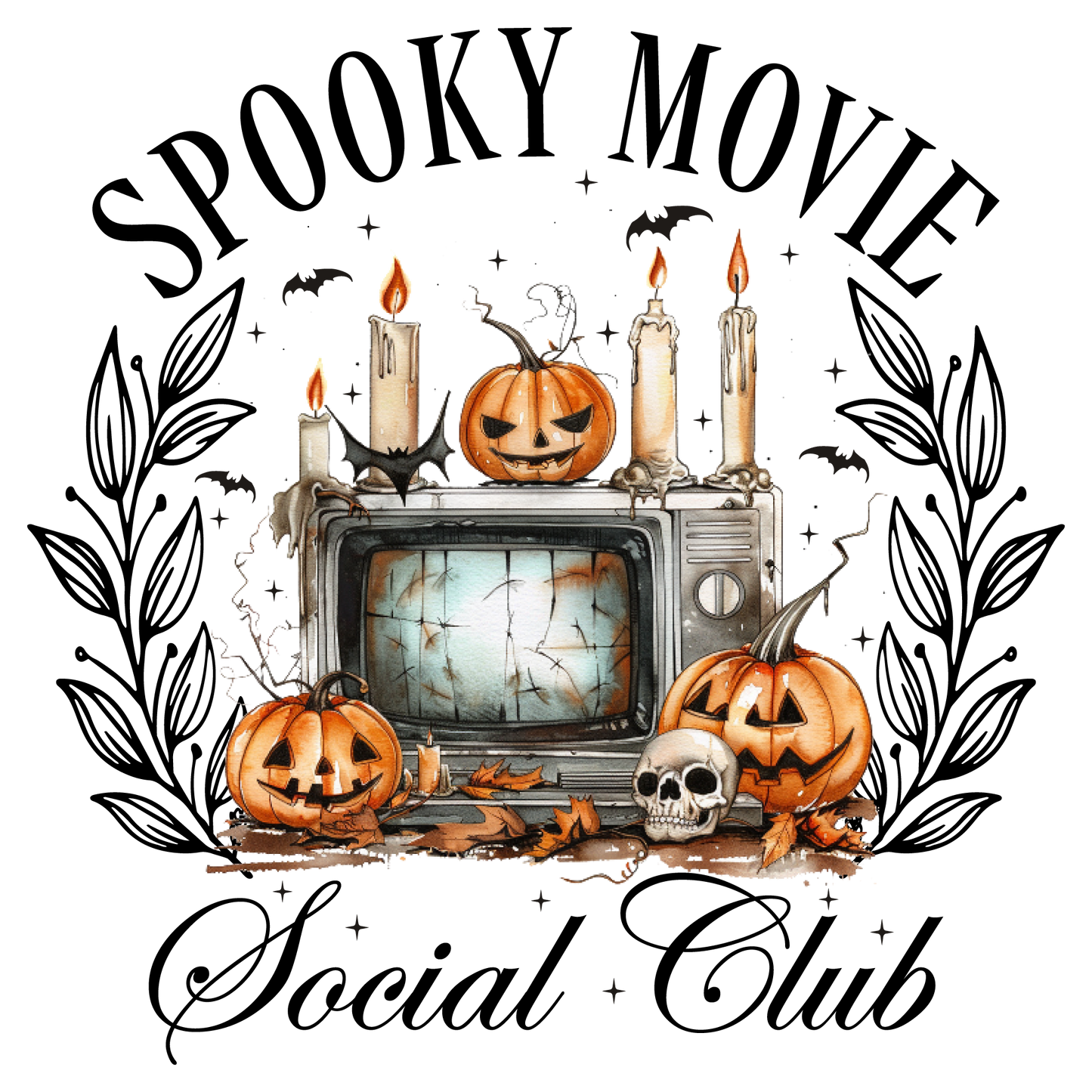 Spooky Movie Social Club DTF Transfer